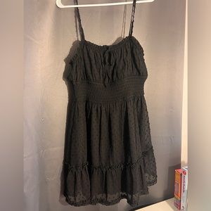 XL Black short babydoll dress